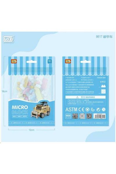 Vagonlife Loz 8617 Micro Block Bag Military Truck