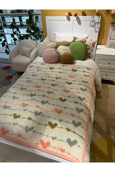 Sesli Aydora Double Sided Quality Acrylic Baby Kids Blanket Newborn Baby Gift 100X120