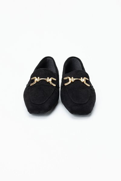 Ekol Tamara Velvet Buckle Loafer Shoes
