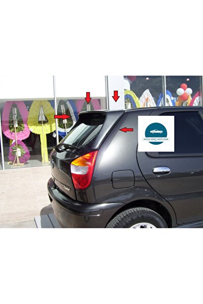 MEGA Fait Palio Arka Bahaj Rüzgarlık Uzun Kollu Fiberclass Boyasız Siyah