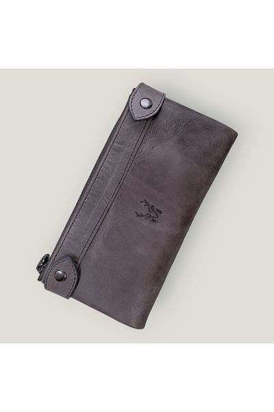 Modica Vivaldi - Portofel lung din piele naturală cu compartiment pentru telefon