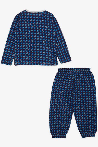 Breeze Baby Boy Pajama Set, Racquet Pattern, 9 Months-3 Years, Navy Blue