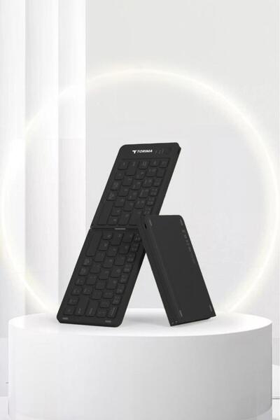 Angelphoto TK-08 Uyumlu Siyah Kablosuz Katlanabilir Şarjlı Taşınabilir Mini B...