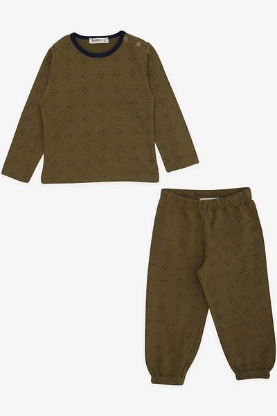 Breeze Baby Boy Pajama Set Patterned 9 Months-3 Years, Khaki Green
