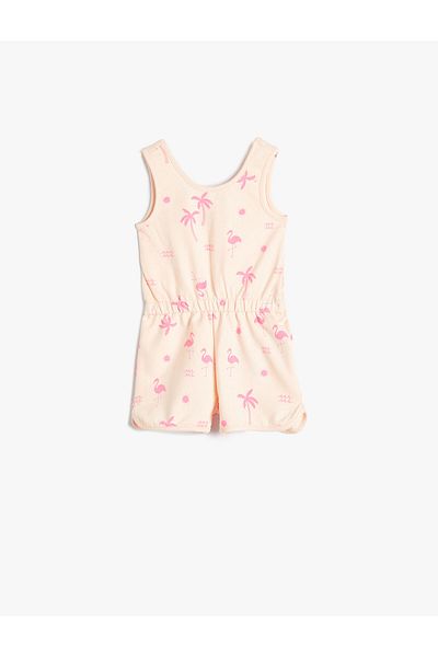 Koton Träger-Jumpsuit aus Baumwolle mit Printdetails