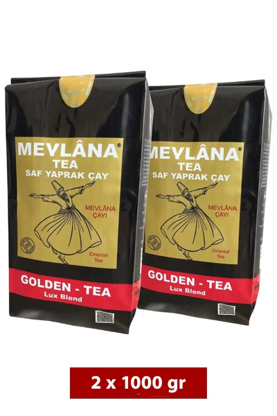 Mevlana Çay 2 x 1000 g Mevlana Golden Tea – Authentic Sri Lankan Ceylon Black Tea | Popular Choice in Germany