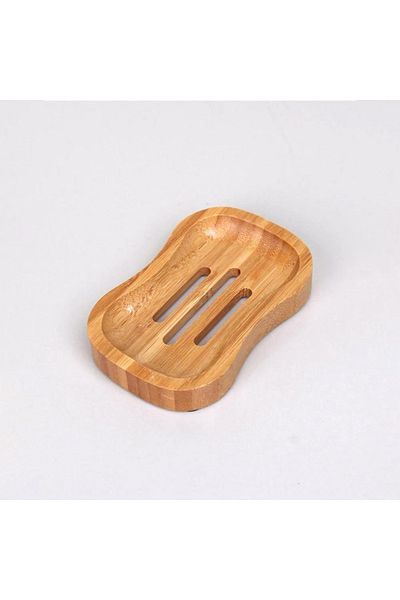 devigo Natural Bamboo Soap Dispenser - Water Drain, Fashionable and Ecological Design