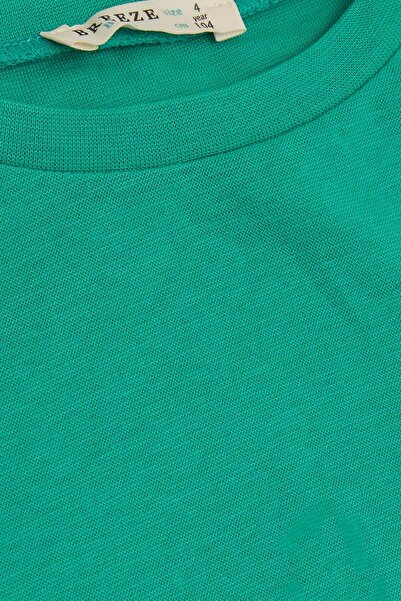 Breeze Green Long Sleeve Basic Children's T-Shirt 1-4 Years - Girls & Boys