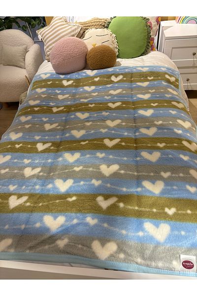 Sesli Aydora Double Sided Quality Acrylic Baby Kids Blanket Newborn Baby Gift 100X120