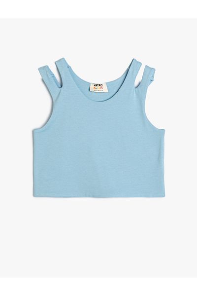Koton Crop Athlete Doppelgurt Baumwolle