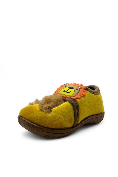 Tuğba Ortopedi 3367 Baby Boy Slippers - Lightweight, Flexible and Soft Mustard Nursery Shoes