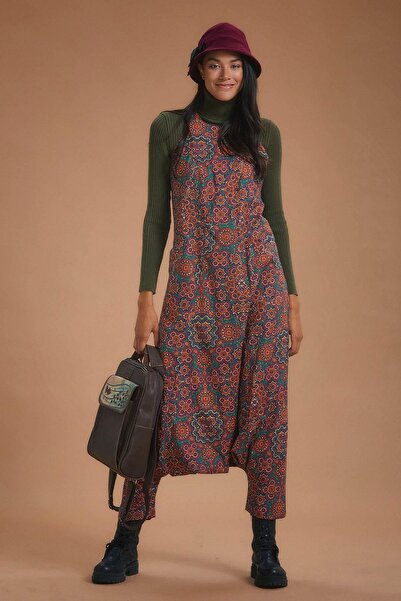 Los banditos Low-cut Zippered Pocket Women's Shalwar Jumpsuit