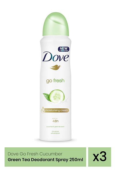Dove DOVE DEO 250ML WOMEN CUCUMBER&GREEN TEA IMP x 3 pieces