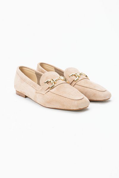 Ekol Tamara Velvet Buckle Loafer Shoes