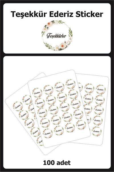 Lizpo Decor Thank You Sticker Label 11