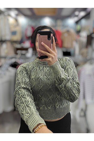 Sublime Butik Pulover scurt de damă, lavabil, învechit