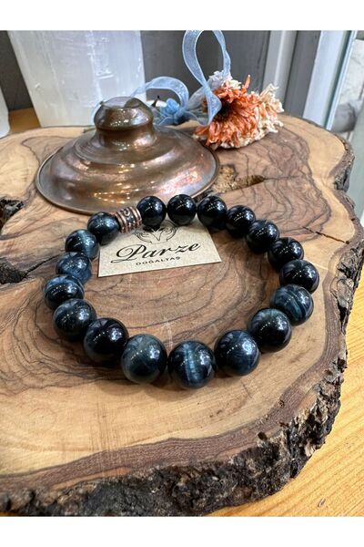 parze doğaltaş سوار من الحجر الطبيعي على شكل عين النمر الأزرق