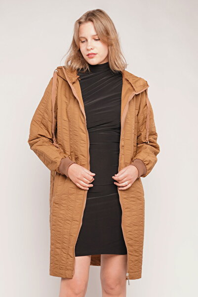 GABRİA Palton cu glugă Gabria cu fermoar