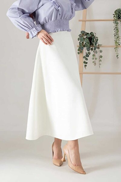 CNG MODA تنورة حجاب نسائية واسعة من قماش سكوبا