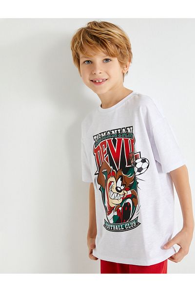 Koton Cotton Tasmanian Devil Licensed Printed T-Shirt