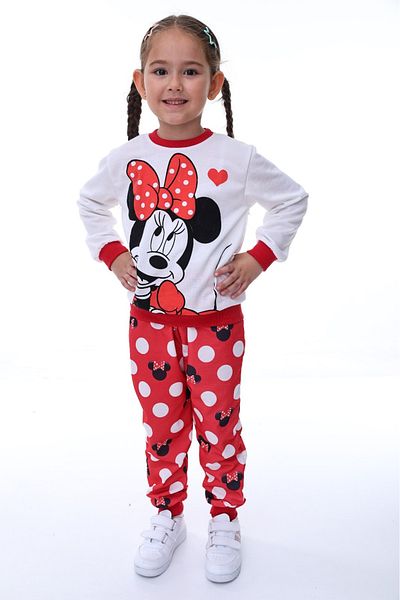 MAXI DRY Two-Piece Set for Girls, Minnie Mouse Digital Print, 2-8 Years