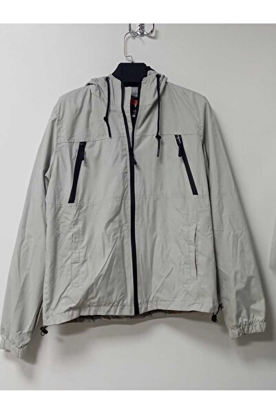 BILL THE KING Kapüşonlu  Fermuarlı Cepli Yağmurluk