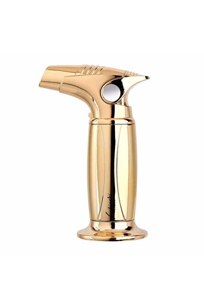 Lubinski Yeni Stil Tek Torch Masa Tipi Puro Çakmağı Gold