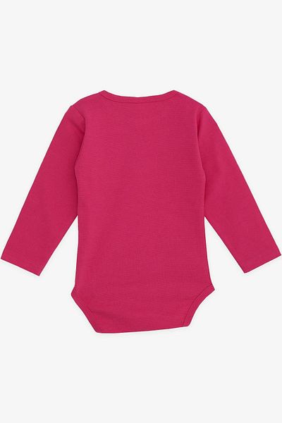 Breeze Baby Girl Snap-On Bodysuit with Text Printing, 9 Months-3 Years, Fuchsia