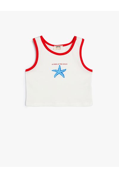 Koton Crew Neck Cotton Athlete - Printed