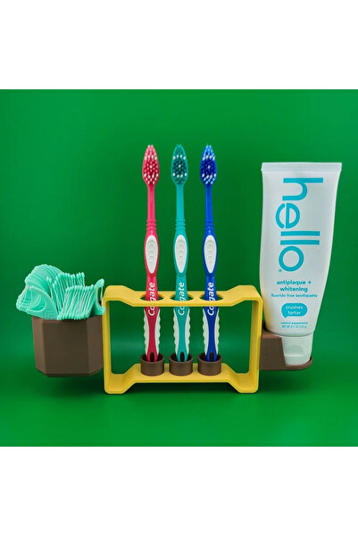 Devotech Θήκη για οδοντόβουρτσες - Κίτρινο