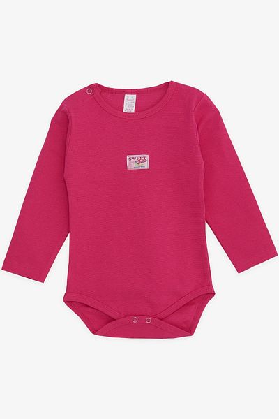 Breeze Baby Girl Snap-On Bodysuit with Text Printing, 9 Months-3 Years, Fuchsia