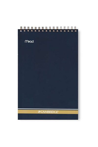 Mead Cambridge A4 70 Sheets White - Checked Memo Pad (Wire Spiral)
