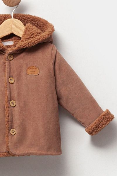 Cassiope Thin Corduroy Wool Inside Fleece Winter Thick Baby Girls and Boys Coat