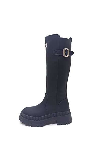 Guja SİYAH KADIN STREÇ YAĞMUR ÇİZME BOT AYAKKABI