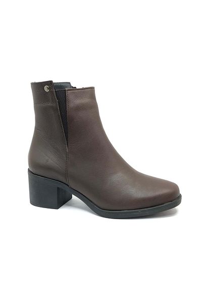 Kids Club Shoes Дамски ботуши - Естествена кожа, Нехлъзгаща се подметка, КАФЯВИ