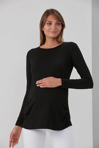 LİYACA TRICOU MATERNITATE CU MANECĂ LUNGĂ