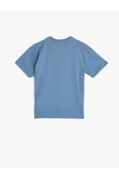 Koton Tricou oversize din bumbac de vară - mânecă scurtă, gât crew