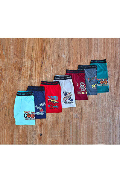 Berrak *****Berrak 5'li Paket Erkek Baskıl Çocuk Boxer Short-5751