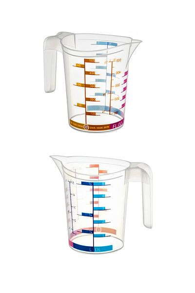 Vekorr 500 ml Measuring Cup Practical Convenient Measuring Cup for Bathroom Kitchen Tableware