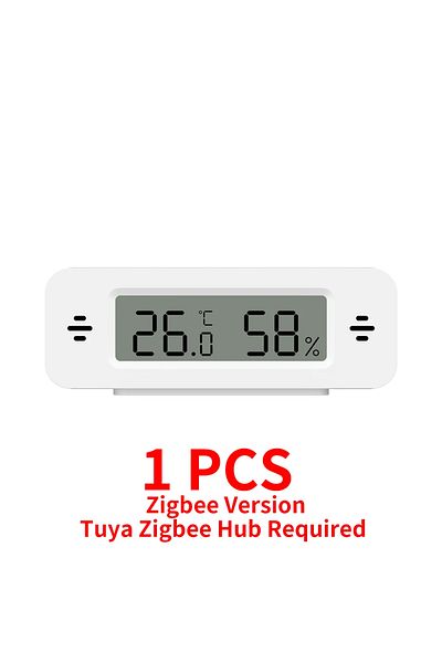 NVWU Tuya Zigbee WiFi Mini Temperature Humidity For Smart Home Thermometer Hygrometer APP Remote Work ...