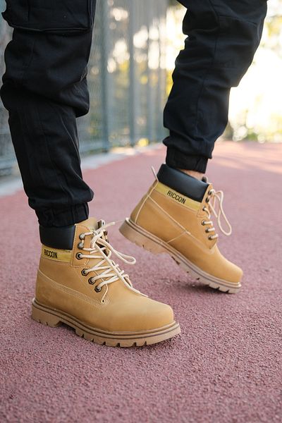 Riccon Nubukleder Kamel Herrenstiefel0012923