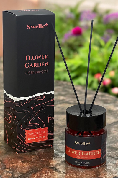 SWELLE Çiçek Bahçesi Oda Kokusu 120 ml Çubuklu Uzun Süre Kalıcı Ferah Koku