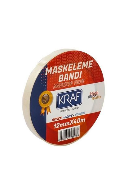 KRAF 40 Τεμάχια Ταινία Μασκαρίσματος 12 Mm X 40 Μέτρα Χαρτοταινία