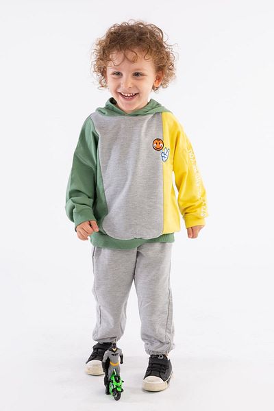 Harika KIDS Σετ αθλητικής φόρμας για αγόρι με κουκούλα - δύο κλωστές