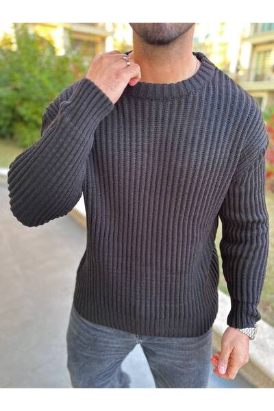 elkumoda Pulover supradimensionat, cu croiala lejeră, fără puf, cu decolteu, ...