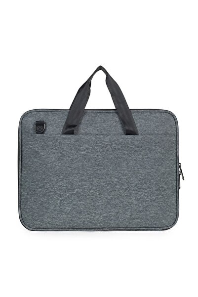 Necati Çanta Gray Macbook Organizer - 15.6 and 16 Inch Laptop Briefcase