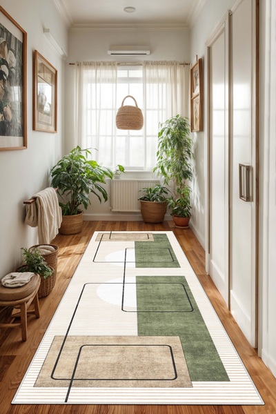 West Home Machine washable non-slip base stain-resistant modern cutting runner kitchen runner carpet runner