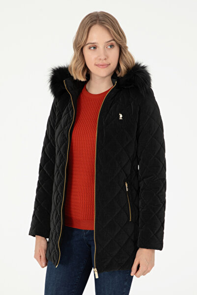 U.S. Polo Assn. Kadın Siyah Deri Mont 50297230-001