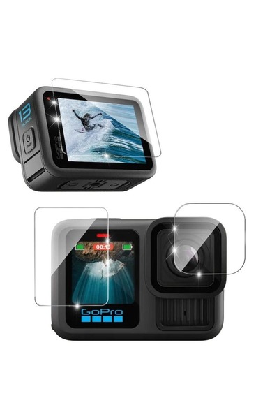 NANOSPACE GoPro Hero 13 İle Uyumlu Lens Ve Ekran Koruyucu Seti Nano Esnek İnc...
