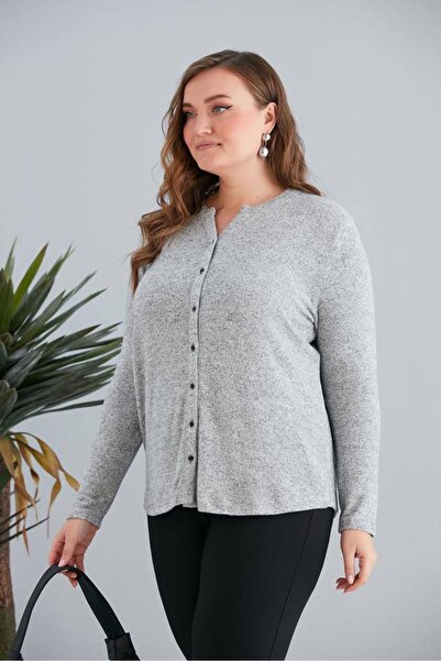 TUSSE Women's Soft Plus Size Cashmere Blouse